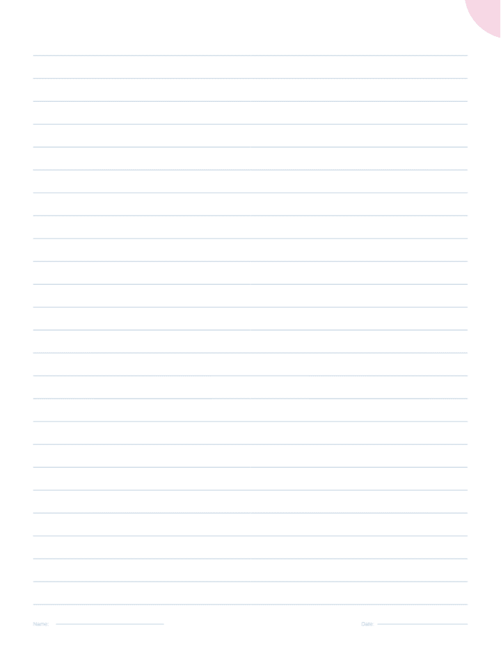 Floral Lined Writing Paper