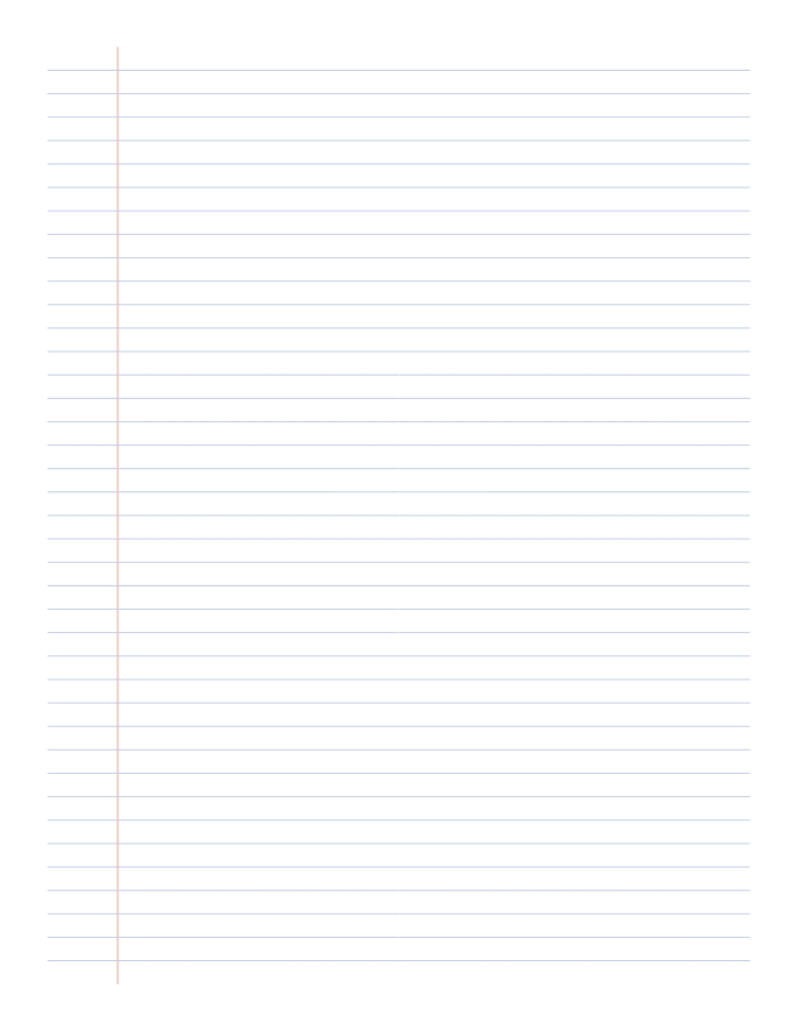 Narrow Ruled Lined Paper printable PDF preview — letter size