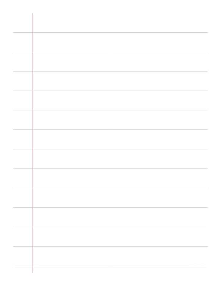 Double-Spaced Lined Paper printable PDF preview — letter size