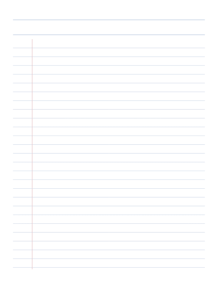 Reporter Notebook Paper printable PDF preview — letter size