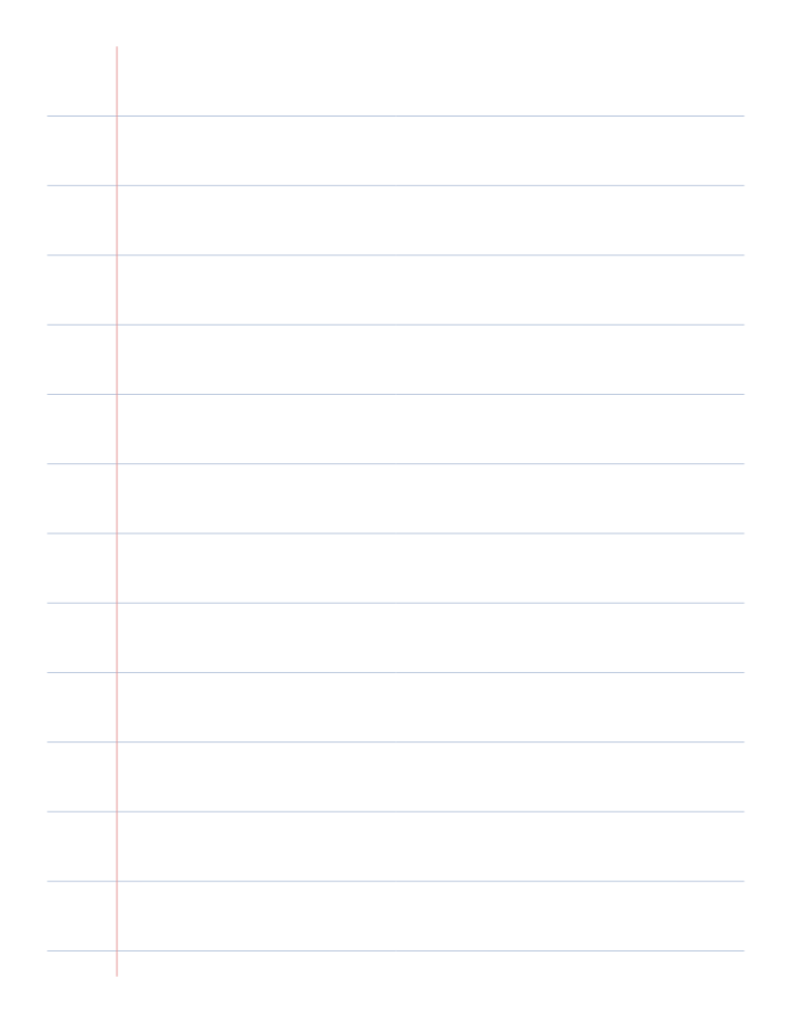 Double-Spaced Lined Paper printable preview
