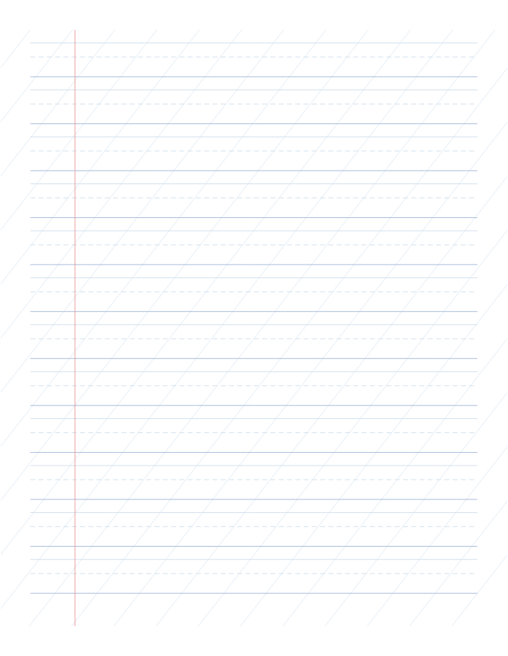 Penmanship Paper printable preview