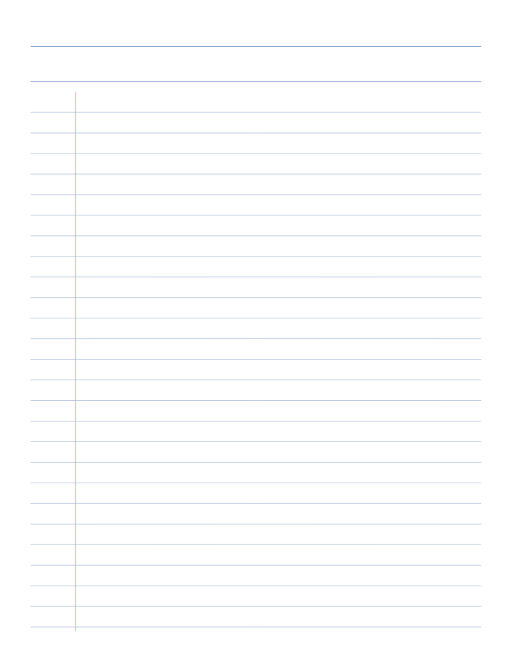 Reporter Notebook Paper printable preview