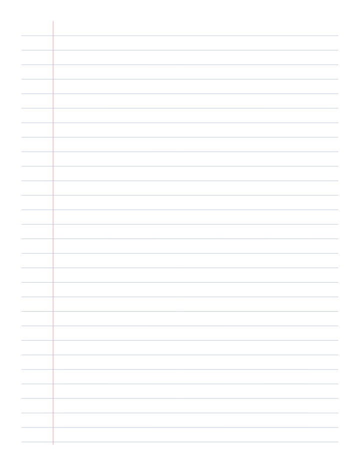 Wide Ruled Lined Paper printable preview